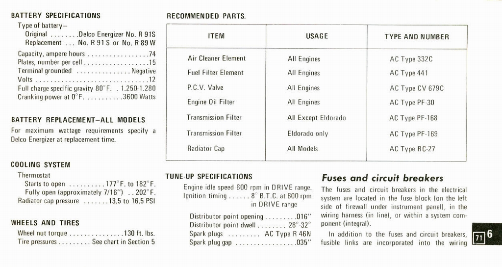 1973 Cadillac Owners Manual Page 49